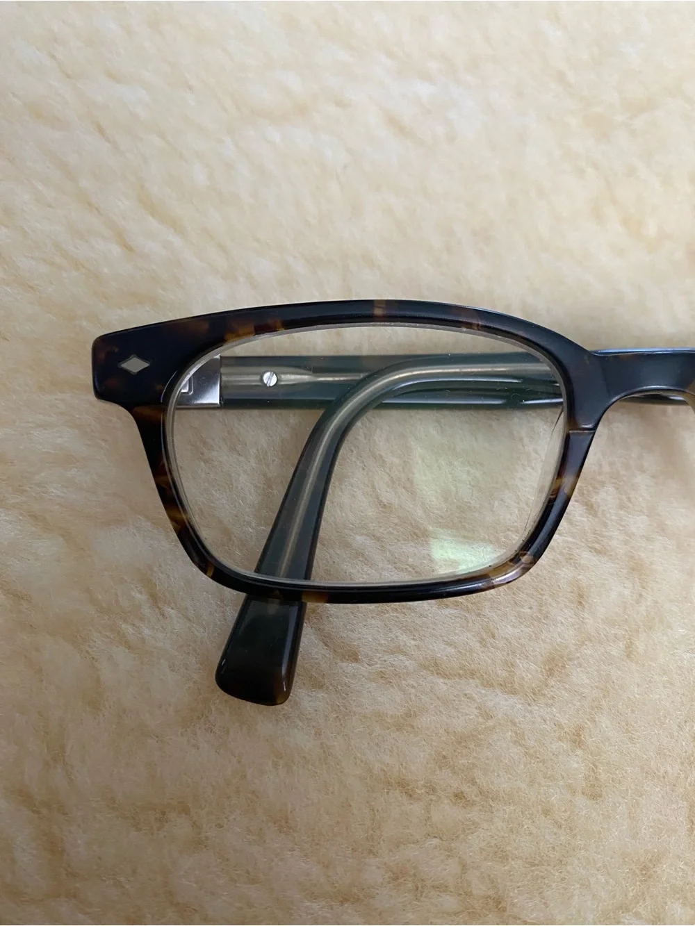 Seraphine Tortoiseshell Rectangular Eye Glasses Emerson 8530 Temple 145mm